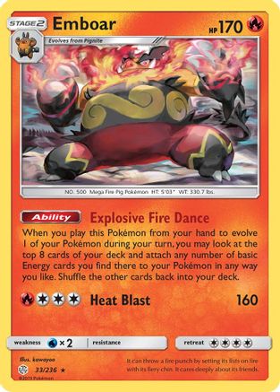 Emboar (33/236) [Soleil et Lune : Éclipse cosmique] 