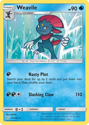 Weavile (44/236) [Soleil et Lune : Éclipse cosmique] 