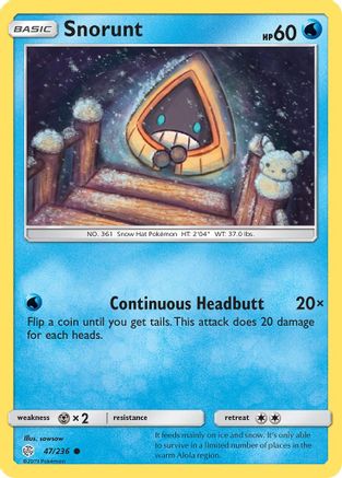 Snorunt (47/236) [Sun & Moon: Cosmic Eclipse]