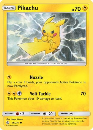 Pikachu (66/236) [Soleil et Lune : Éclipse Cosmique] 