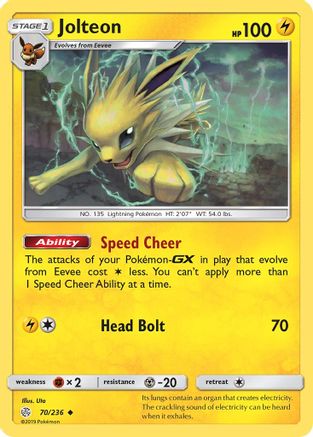 Jolteon (70/236) [Soleil et Lune : Éclipse cosmique] 