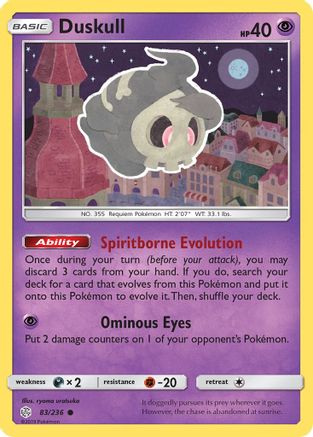 Duskull (83/236) [Soleil et Lune : Éclipse cosmique] 