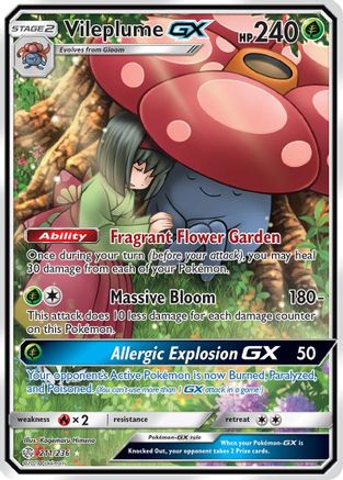 Vileplume GX (211/236) [Soleil et Lune : Éclipse cosmique] 