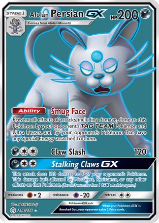 Alolan Persan GX (219/236) [Soleil et Lune : Éclipse cosmique] 