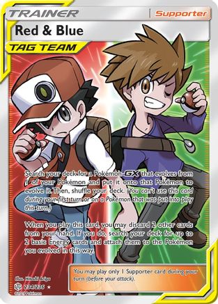 Red & Blue (Full Art)/236 - [SM  Cosmic Eclipse] Holofoil