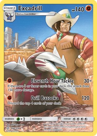 Excadrill (Secret) 246/236 - [SM  Cosmic Eclipse] Holofoil