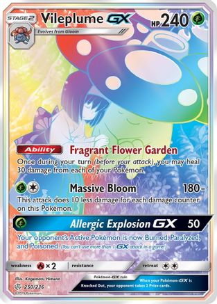 Vileplume GX (250/236) [Soleil et Lune : Éclipse cosmique] 