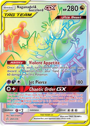 Naganadel & Guzzlord GX (Secret)/236 - [SM  Cosmic Eclipse] Holofoil