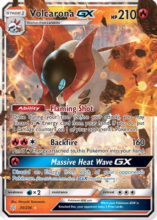 Volcarona GX 35/236 - [SM  Cosmic Eclipse] Holofoil