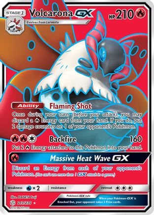 Volcarona GX (213/236) [Soleil et Lune : Éclipse Cosmique] 