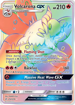 Volcarona GX (Secret)/236 - [SM  Cosmic Eclipse] Holofoil