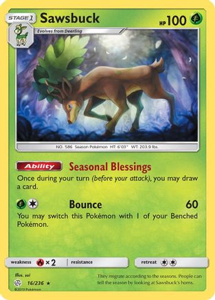 Sawsbuck/236 - [SM  Cosmic Eclipse] Holofoil
