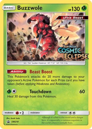 Buzzwole - SM218 (Prerelease) SM218/248 - [SM Promos] Holofoil