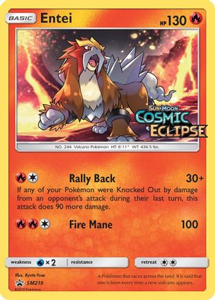 Entei - SM219 (Prerelease) SM219/248 - [SM Promos] Holofoil