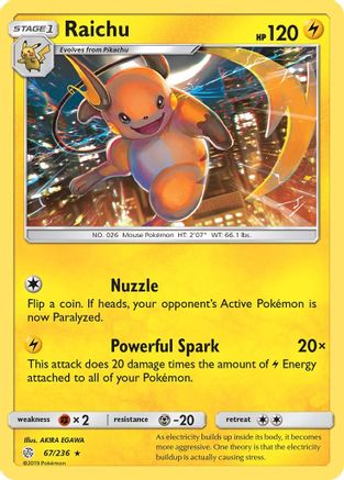 Raichu (67/236) [Soleil et Lune : Éclipse cosmique] 