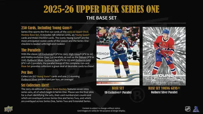 2025-26 Upper Deck Series 1 Hockey Blaster Box