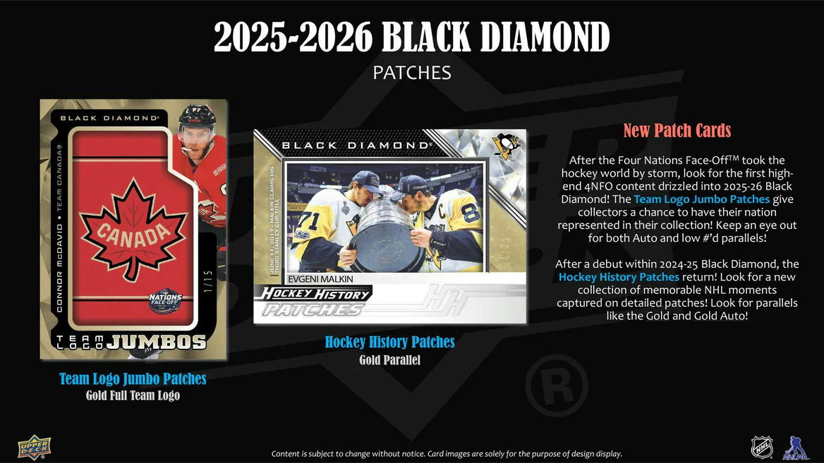 2025-26 Upper Deck Black Diamond Hockey Hobby Box