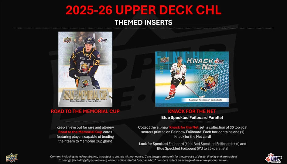 2026 Upper Deck CHL Hockey Hobby Box