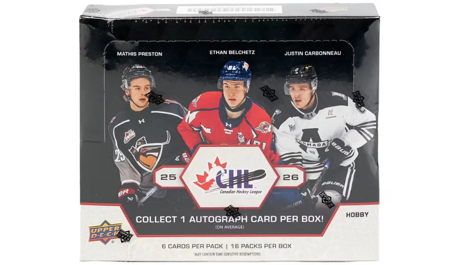 2026 Upper Deck CHL Hockey Hobby Box