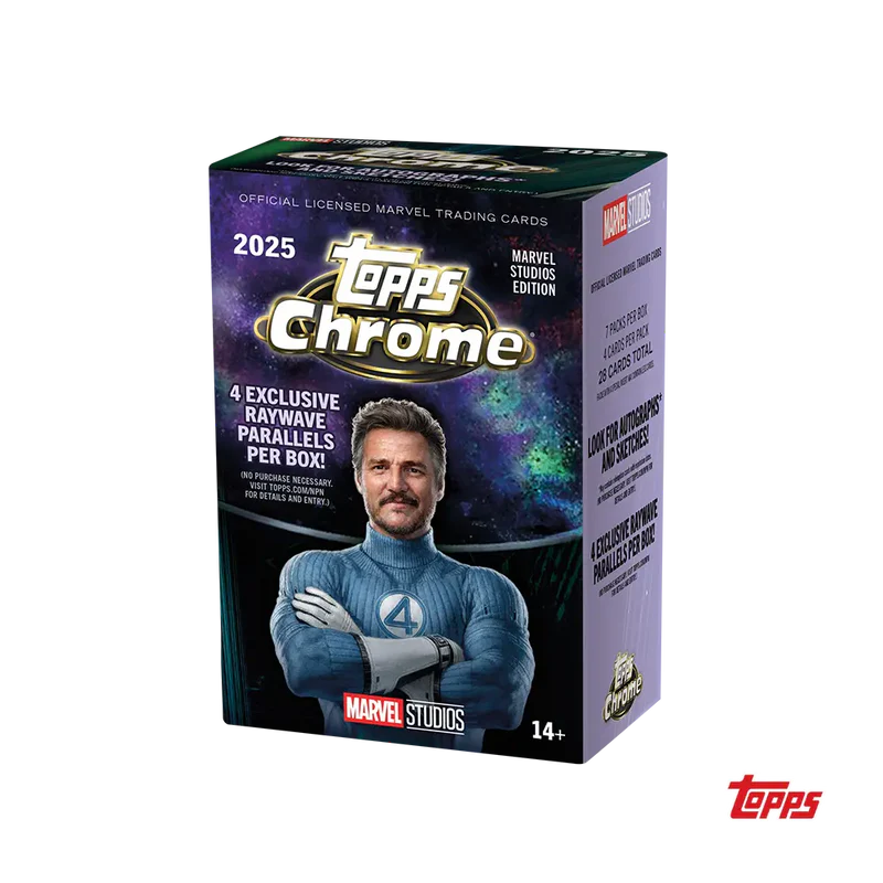 2025 Topps Chrome Marvel Studios Blaster Box