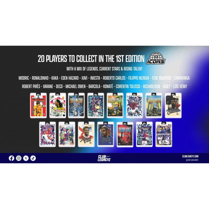 25 Club Legacyz Icons First Edition Soccer Hobby Box
