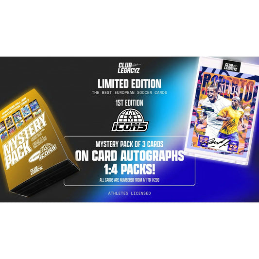 25 Club Legacyz Icons First Edition Soccer Hobby Box