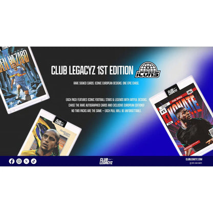 25 Club Legacyz Icons First Edition Soccer Hobby Box
