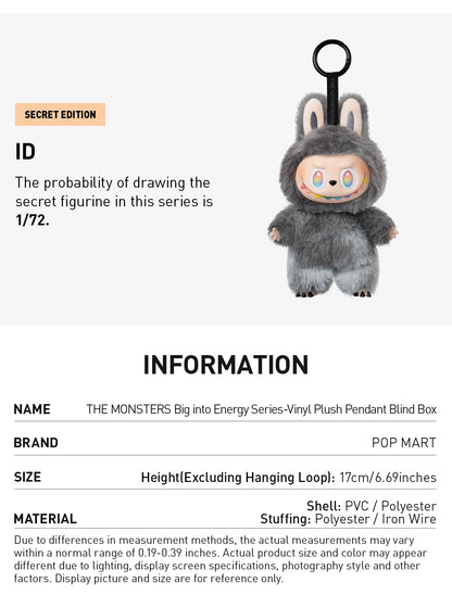 THE MONSTERS | Big into Energy Series | Vinyl Plush Pendant Blind Box