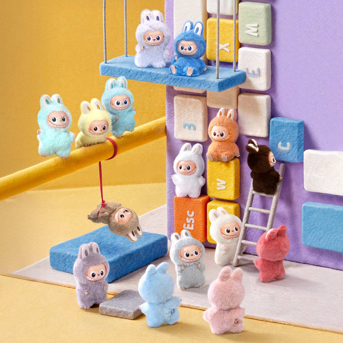 THE MONSTERS Pin for Love Series | Vinyl Plush Pendant Blind Box