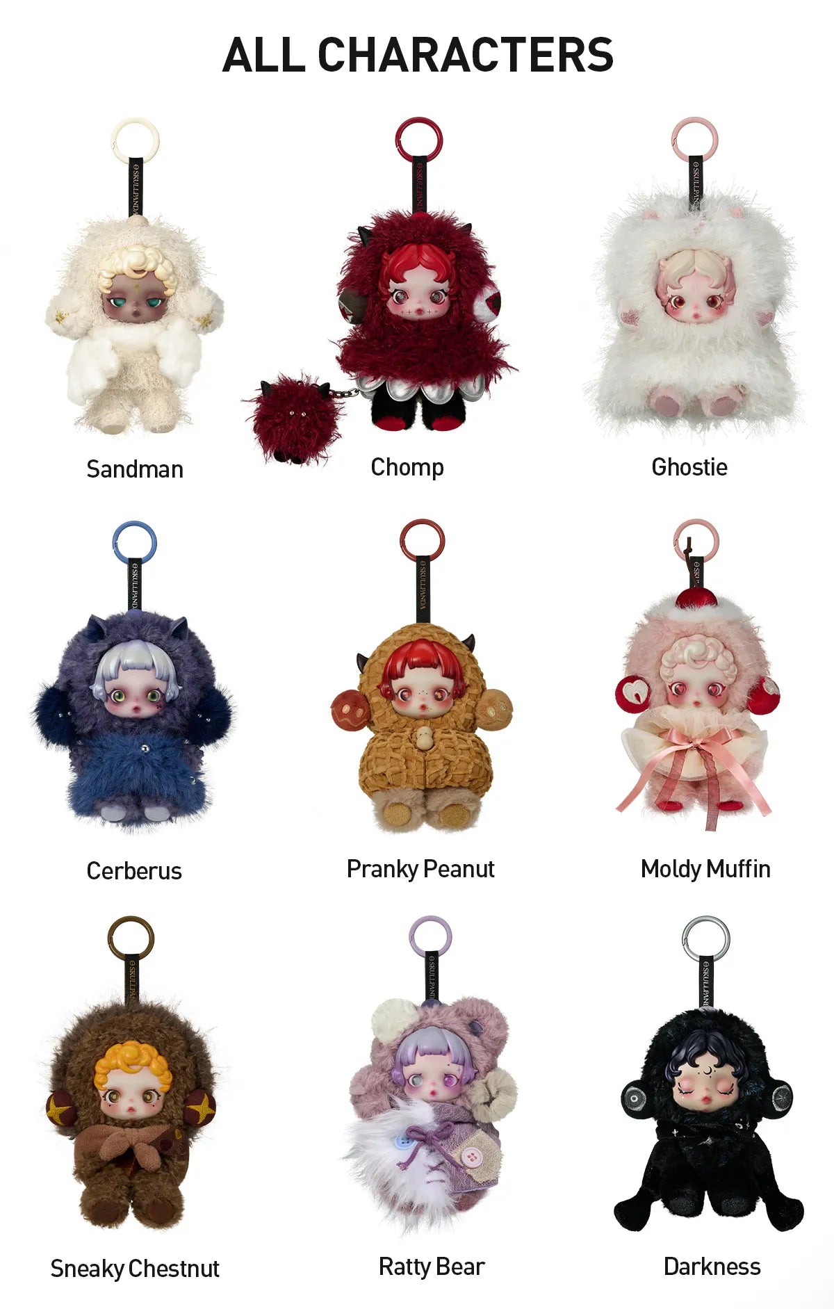 POP MART | SKULLPANDA You Found Me! Series Plush Doll Pendant