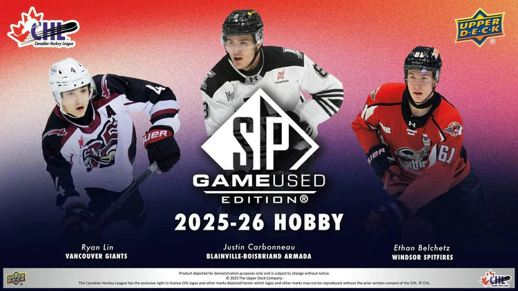 2026 Upper Deck CHL SP Game Used Hockey Hobby Box