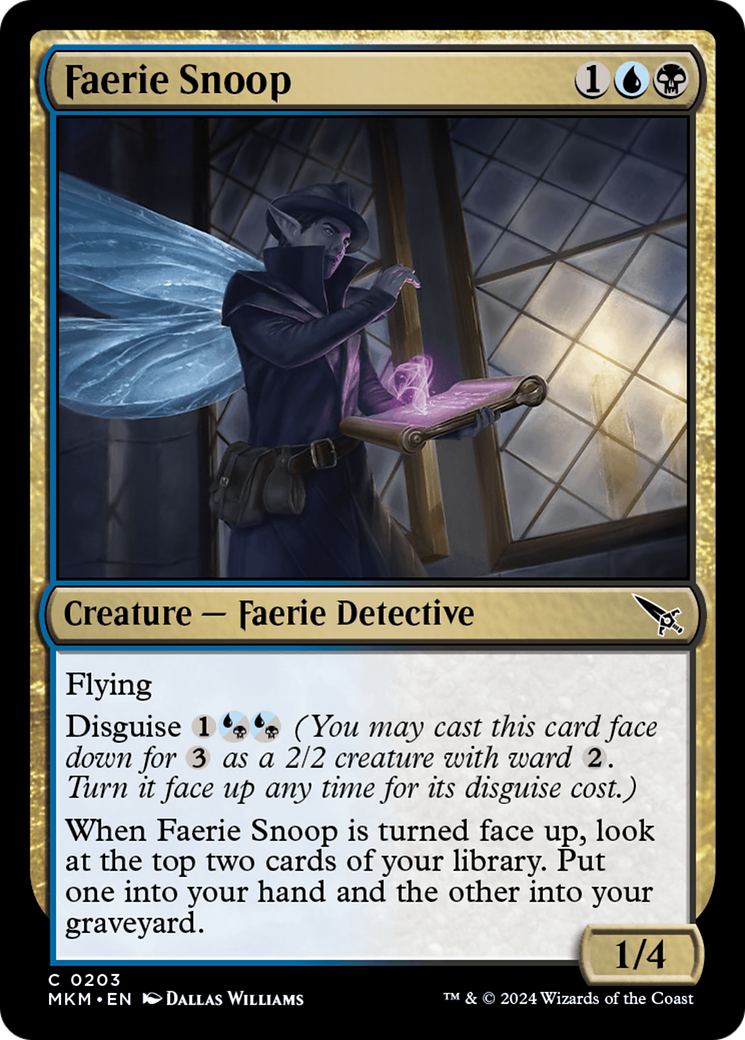 Faerie Snoop (MKM-203) - [Murders at Karlov Manor]