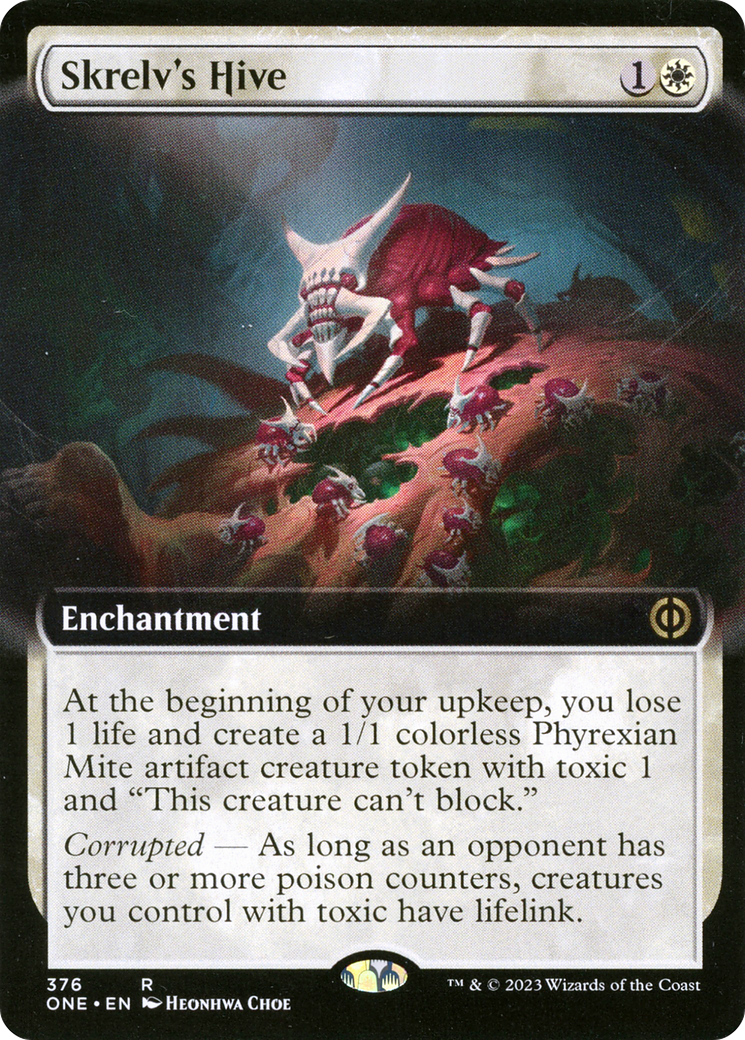 Skrelv's Hive (ONE-376) - [Phyrexia: All Will Be One]: (Extended Art) Foil