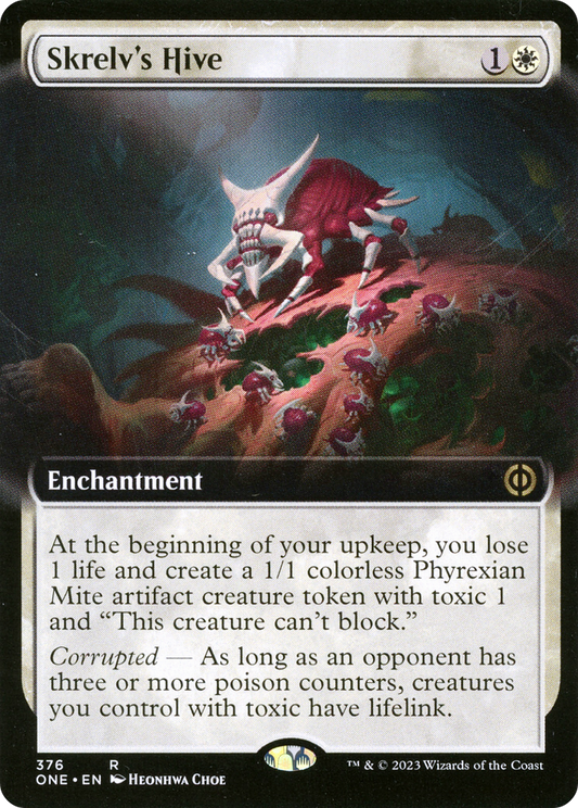Skrelv's Hive (ONE-376) - [Phyrexia: All Will Be One]: (Extended Art) Foil