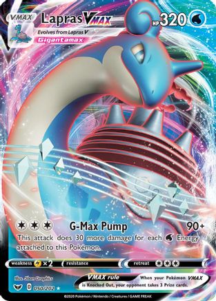 Lapras VMAX 50/202 - [SWSH01 Sword & Shield Base Set] Holofoil
