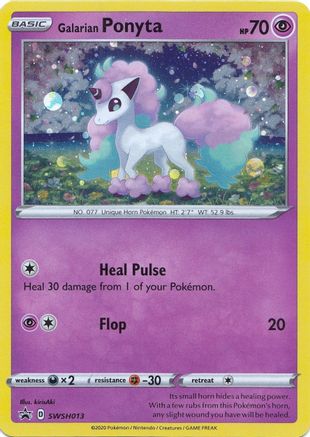 Galarian Ponyta - SWSH013 SWSH013/307 - [SWSH Sword & Shield Promo Cards] Holofoil