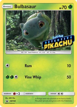 Bulbasaur - SM198 (Detective Pikachu Stamped) SM198/248 - [SM Promos] Holofoil