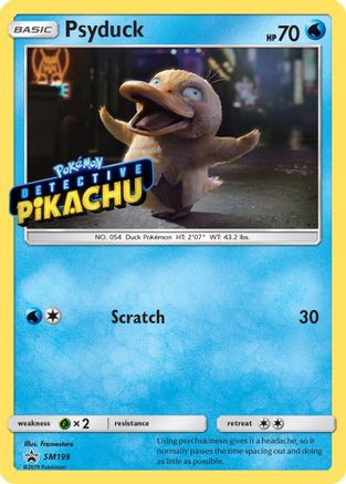 Psyduck Detective (SM199) (Pikachu Stamped) [Soleil et Lune : Black Star Promos] 