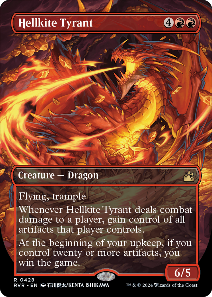 Hellkite Tyrant (RVR-428) - [Ravnica Remastered] (Borderless) Foil