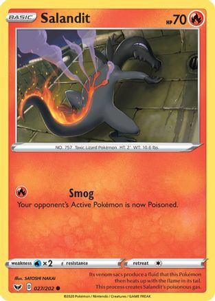 Salandit 27/202 - [SWSH01 Sword & Shield Base Set]