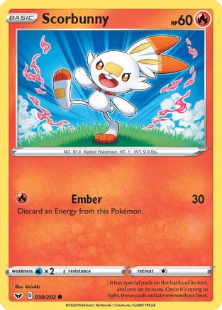 Scorbunny (030/202) [Épée et bouclier : ensemble de base] 