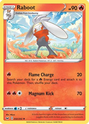 Raboot (032/202) [Sword & Shield: Base Set]
