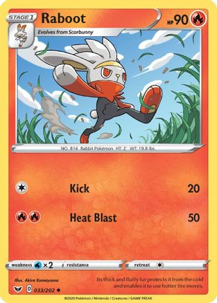 Raboot (033/202) [Sword & Shield: Base Set]