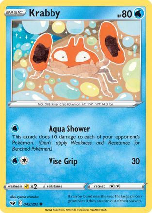 Krabby (042/202) [Sword & Shield: Base Set]