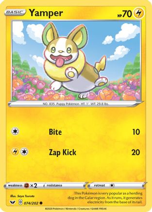 Yamper (074) 74/202 - [SWSH01 Sword & Shield Base Set]