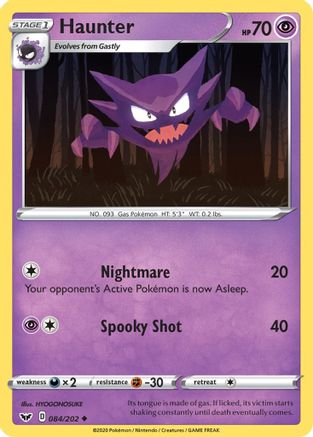 Haunter (084/202) [Épée et bouclier : ensemble de base] 
