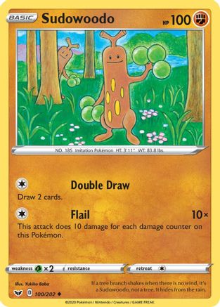 Sudowoodo (100/202) [Épée et bouclier : ensemble de base] 