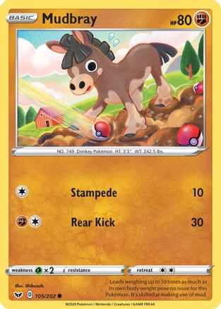 Mudbray (105/202) [Épée et bouclier : ensemble de base] 