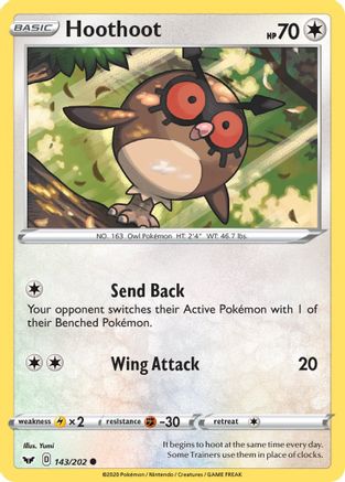 Hoothoot (143/202) [Épée et Bouclier : Ensemble de Base] 