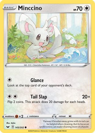 Minccino (145/202) [Épée et bouclier : ensemble de base] 